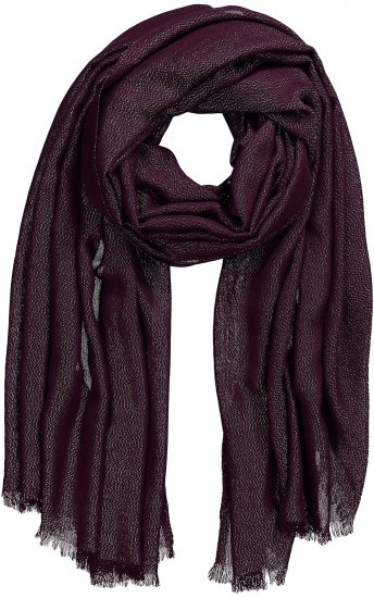 Ulla Popken Metallic Shimmer Scarf Red - Accessoires - 