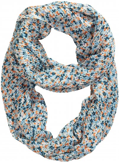 Ulla Popken Ditsy Floral Infinity Scarf Off-White - Accessoires - 