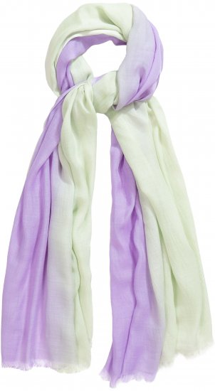 Ulla Popken Fringed Ombre Scarf Pistachio - Accessoires - 