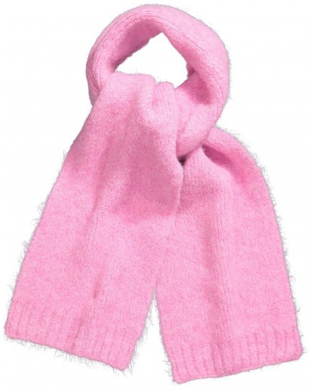 Ulla Popken Ribbed Knit Scarf Dark Pink - Accessoires - 