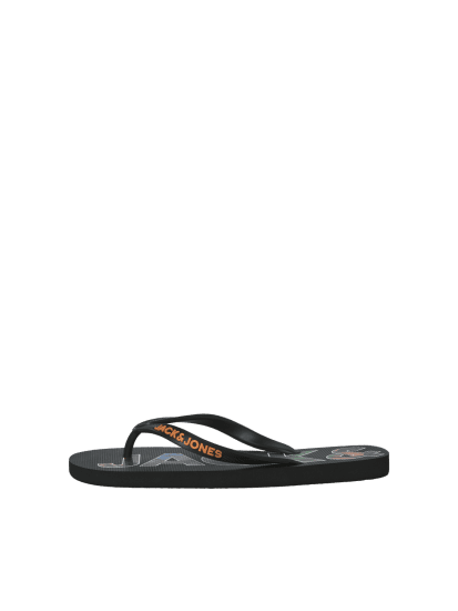 Jack & Jones Logo Palm Print Flip Flop Slippers Anthracite - Herenschoenen 40-52 - 