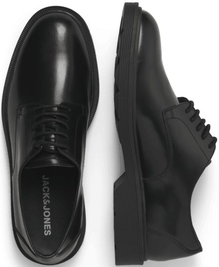 Jack & Jones Dax Leather Lace Shoes Anthracite - Herenschoenen 40-52 - 