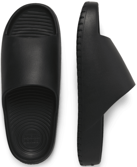 Jack & Jones Ripple Moulded Slider Slippers Anthracite - Herenschoenen 40-52 - 