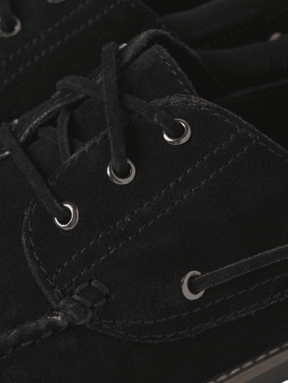 Jack & Jones Brooklyn Suede Boat Shoes Black - Herenschoenen 40-52 - 