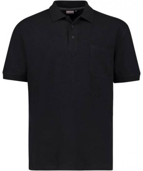 Adamo 139311 Poloshirt RF Black - Polo shirts - Grote Maten Poloshirts Heren