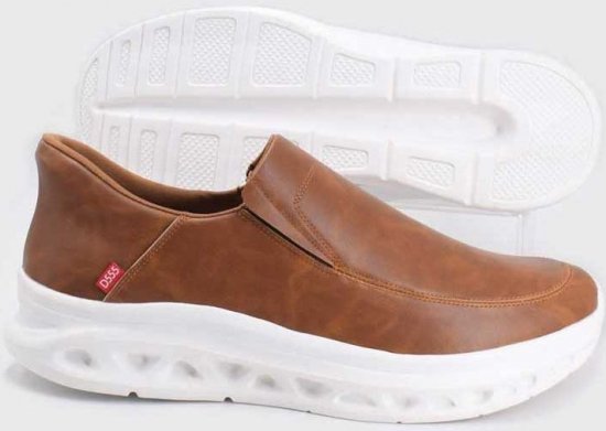 D555 Carlisle 1 D555 Kingsize Hands Free Shoes Dark Tan - Herenschoenen 40-52 - 