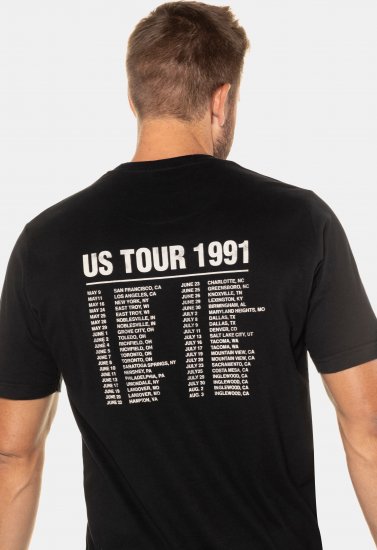 JP1880 Guns N’ Roses Skull Comfort Fit Band T-Shirt Black - T-shirts - Grote Maten T-shirts Heren