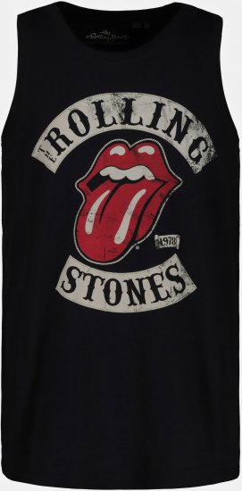 JP1880 Rolling Stones Graphic Band Tank Top Black - T-shirts - Grote Maten T-shirts Heren