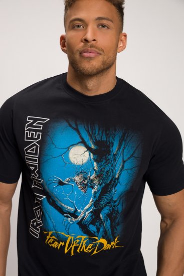 JP1880 Iron Maiden Graphic Comfort Fit Band T-Shirt Black - T-shirts - Grote Maten T-shirts Heren