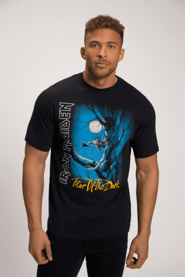 JP1880 Iron Maiden Graphic Comfort Fit Band T-Shirt Black - T-shirts - Grote Maten T-shirts Heren