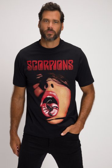 JP1880 Scorpions Graphic Comfort Fit Band T-Shirt Black - T-shirts - Grote Maten T-shirts Heren
