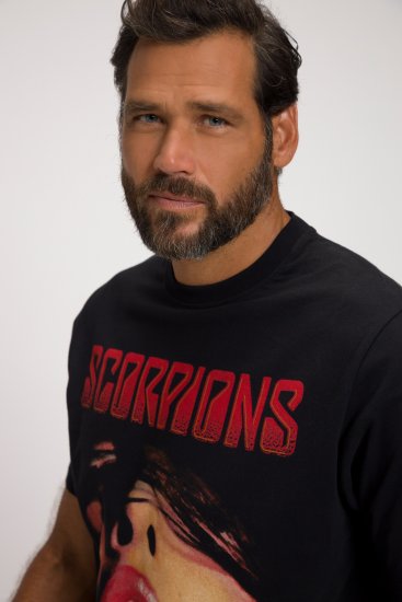 JP1880 Scorpions Graphic Comfort Fit Band T-Shirt Black - T-shirts - Grote Maten T-shirts Heren