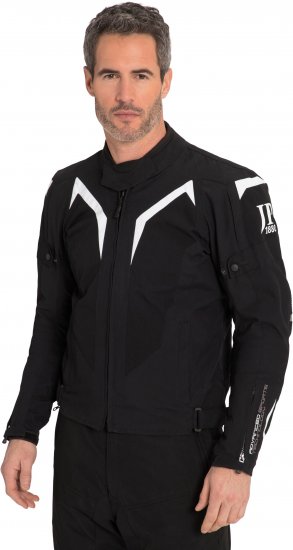 JP1880 3D Mesh Insert Motorcycle Jacket Black - Motorkleding in plusmaten - Motorkleding in grote maten voor mannen