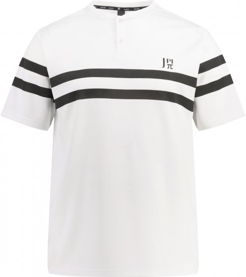  JP1880 Henley Tennis T-Shirt Snow White - Sportkleding & Outdoor - Grote Maten Sportkleding Heren