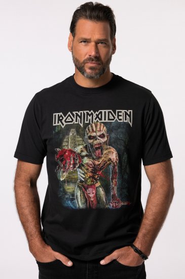 JP1880 Iron Maiden Eddie Attack Band T-Shirt Black - T-shirts - Grote Maten T-shirts Heren