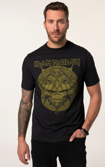 JP1880 Iron Maiden Samurai Eddie T-Shirt Black - T-shirts - Grote Maten T-shirts Heren