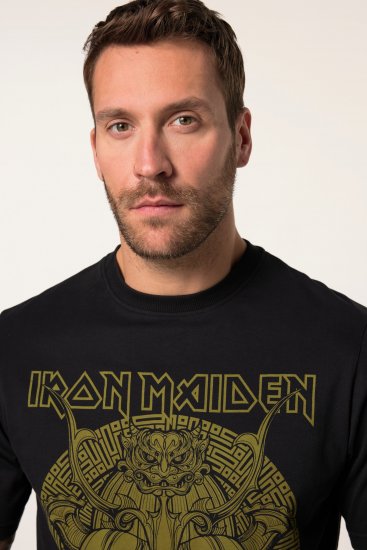 JP1880 Iron Maiden Samurai Eddie T-Shirt Black - T-shirts - Grote Maten T-shirts Heren