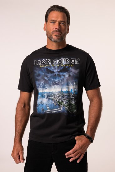 JP1880 Iron Maiden Brave New World T-Shirt Black - T-shirts - Grote Maten T-shirts Heren