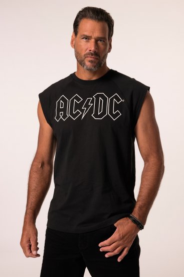 JP1880 AC/DC Classic Logo Band Tank Top Black - T-shirts - Grote Maten T-shirts Heren