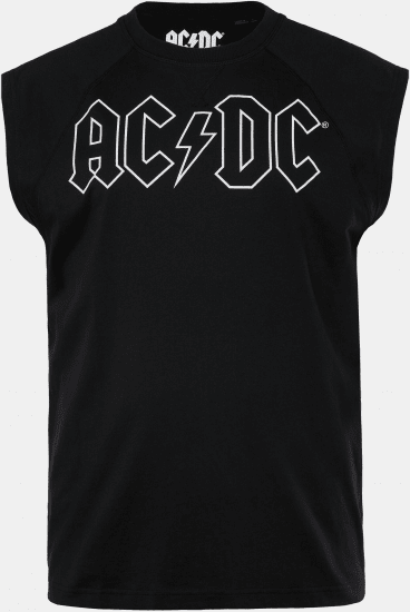 JP1880 AC/DC Classic Logo Band Tank Top Black - T-shirts - Grote Maten T-shirts Heren