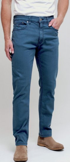 Kam Jeans Bens Embossed Reg Fit Jeans Smokey Blue - Jeans & broeken - Jeans & Broeken Grote Maten Heren