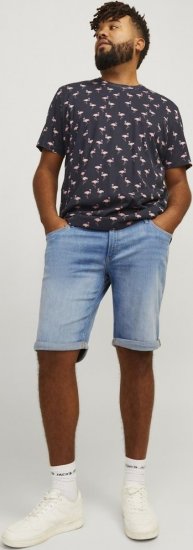 Jack & Jones Rick Original Shorts Blue Denim - Shorts - Grote Maten Korte Broeken Heren