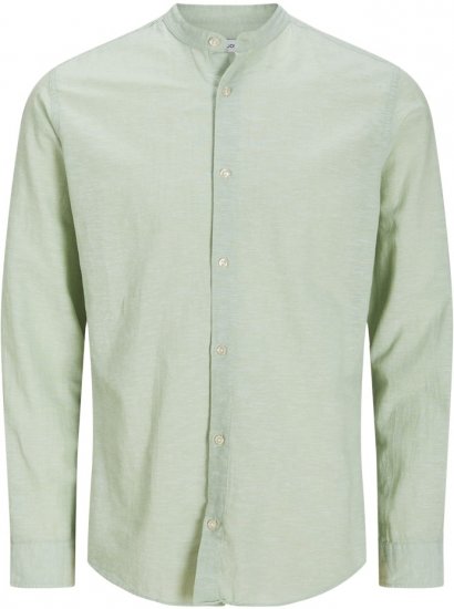 Jack & Jones Breeze Poplin Long Sleeve Shirt Iceberg Green - Hemden - Overhemden Grote Maten Heren