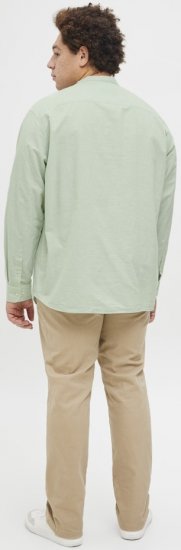 Jack & Jones Breeze Poplin Long Sleeve Shirt Iceberg Green - Hemden - Overhemden Grote Maten Heren