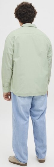 Jack & Jones Breeze Linen Blend Long Sleeve Shirt Iceberg Green - Hemden - Overhemden Grote Maten Heren