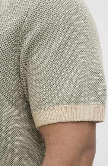 Jack & Jones Ceaston Knit Short Sleeve Sweater Vetiver - Sweaters & hoodies - Sweaters & Hoodies Grote Maten Heren