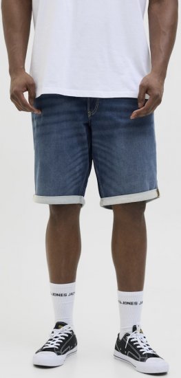 Jack & Jones Rick Con I.K. SHORTS GE 132 SN Blue Denim - Shorts - Grote Maten Korte Broeken Heren