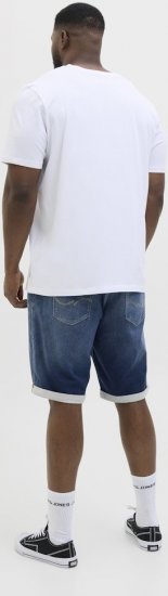 Jack & Jones Rick Con I.K. SHORTS GE 132 SN Blue Denim - Shorts - Grote Maten Korte Broeken Heren