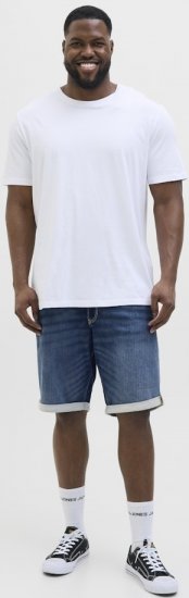 Jack & Jones Rick Con I.K. SHORTS GE 132 SN Blue Denim - Shorts - Grote Maten Korte Broeken Heren