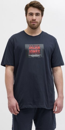 Jack & Jones Hudson Crew Neck T-Shirt Navy - T-shirts - Grote Maten T-shirts Heren