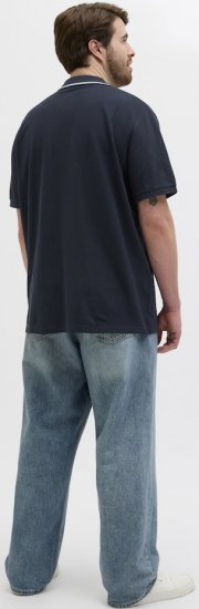 Jack & Jones Hudson Short Sleeve Polo Dark Navy - Polo shirts - Grote Maten Poloshirts Heren