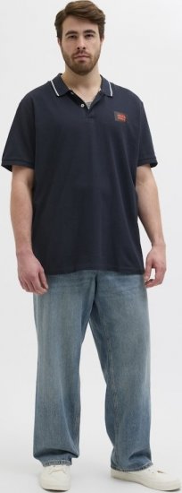Jack & Jones Hudson Short Sleeve Polo Dark Navy - Polo shirts - Grote Maten Poloshirts Heren
