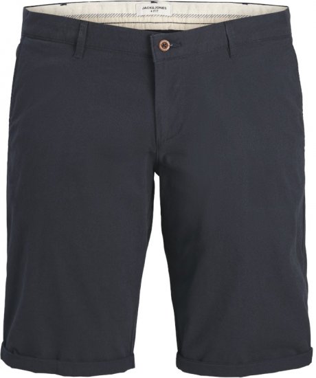 Jack & Jones Marco Erik Chino Shorts Navy Blazer - Shorts - Grote Maten Korte Broeken Heren