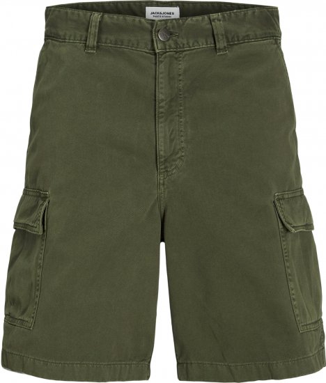 Jack & Jones Karl Avery Cargo Shorts Green - Shorts - Grote Maten Korte Broeken Heren