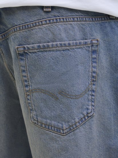 Jack & Jones Alex Original SQ171 Shorts Blue Denim - Shorts - Grote Maten Korte Broeken Heren