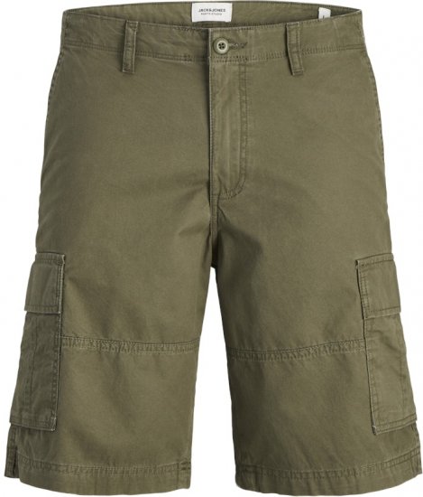 Jack & Jones Cole Mateo Cargo Shorts Olive Night - Shorts - Grote Maten Korte Broeken Heren