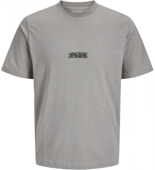 Jack & Jones Sago Branded Crew Neck T-Shirt Grey - T-shirts - Grote Maten T-shirts Heren