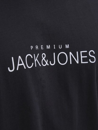 Jack & Jones Lavance Crew Neck T-Shirt Black Beauty - T-shirts - Grote Maten T-shirts Heren