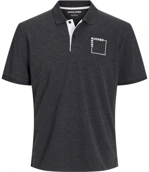 Jack & Jones Verner Short Sleeve Polo Black - Polo shirts - Grote Maten Poloshirts Heren