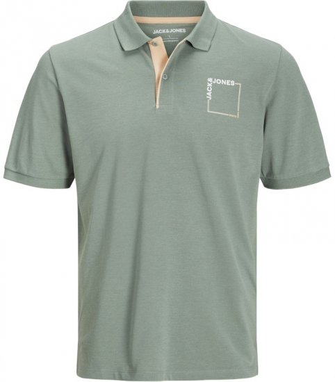 Jack & Jones Verner Short Sleeve Polo Iceberg Green - Polo shirts - Grote Maten Poloshirts Heren