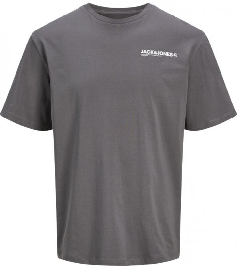 Jack & Jones Hawaii Crew Neck T-Shirt Grey - T-shirts - Grote Maten T-shirts Heren