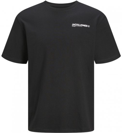 Jack & Jones Hawaii Crew Neck T-Shirt Black - T-shirts - Grote Maten T-shirts Heren