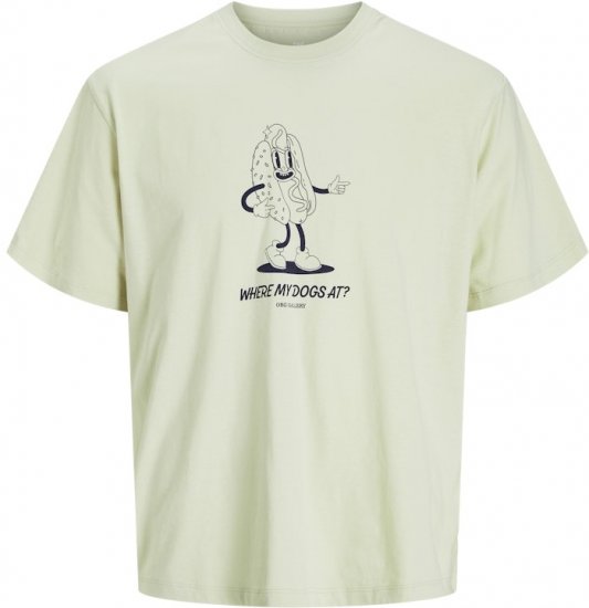 Jack & Jones Unexpect Crew Neck T-Shirt Green - T-shirts - Grote Maten T-shirts Heren