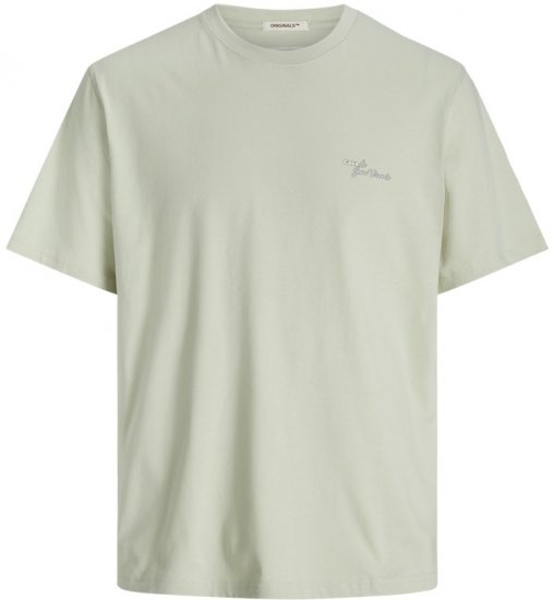 Jack & Jones Almeria Back Print T-Shirt Light Green - T-shirts - Grote Maten T-shirts Heren