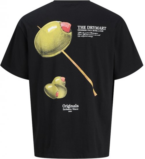 Jack & Jones Marina Crew Neck T-Shirt Black - T-shirts - Grote Maten T-shirts Heren