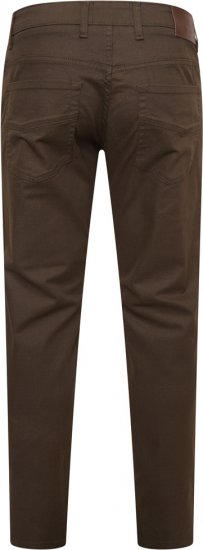Kam Jeans 265 5 Pocket Weave Stretch Pants Brown - Jeans & broeken - Jeans & Broeken Grote Maten Heren